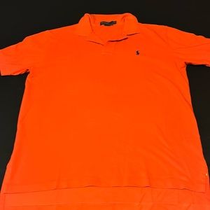 Orange Ralph Lauren polo shirt